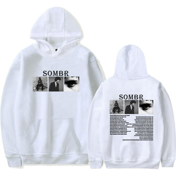 Sombr Tour 2025 Hoodies, retro casual men's and women's sports shirts, hip-hop clothing, Harajuku pullovers