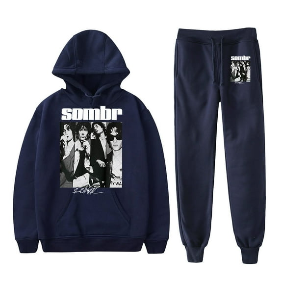 Sombr Tour 2025 Merch Hoodie and SWEATPANTS set pop print Unisex Casual Street Clothing