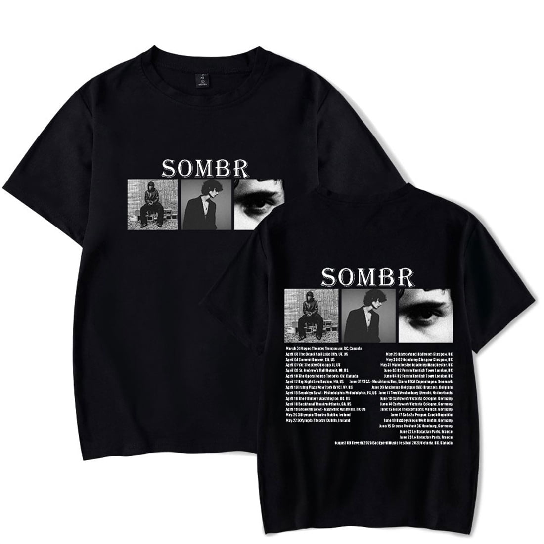 Sombr Tour 2025 T shirt Hip Hop Short Sleeve Fashion Tops Casual Short sombr-tour-2025-t-shirt-hip-hop-short-sleeve-fashion-tops-casual-short