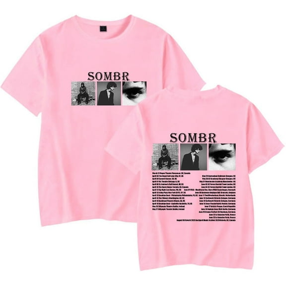 Sombr Tour 2025 T-shirt casual women's men's pure cotton short sleeved T-shirt top