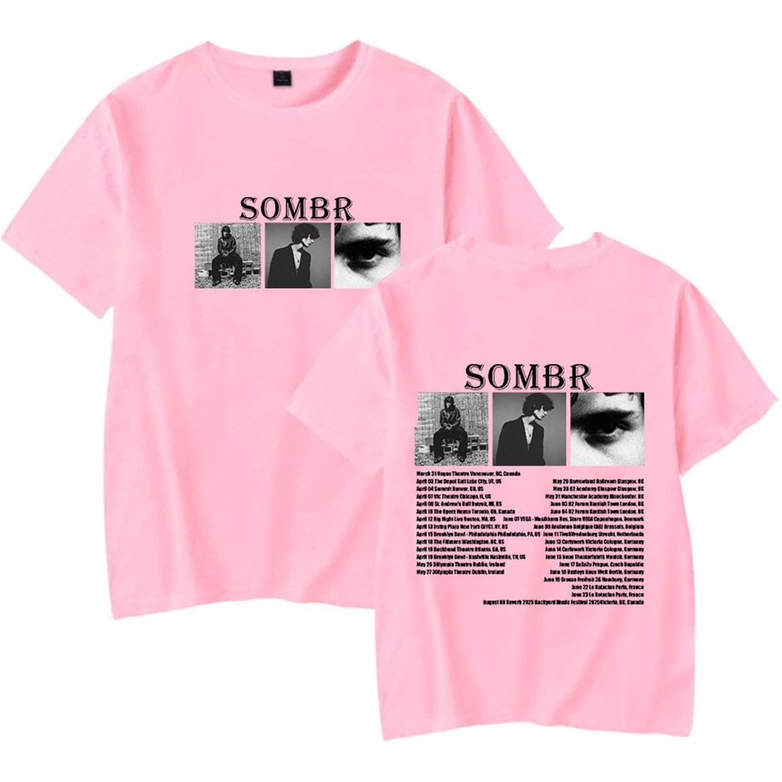 Sombr Tour 2025 T Shirt Casual Oversize Unisex Short Sleeve Tee sombr-tour-2025-t-shirt-casual-oversize-unisex-short-sleeve-tee