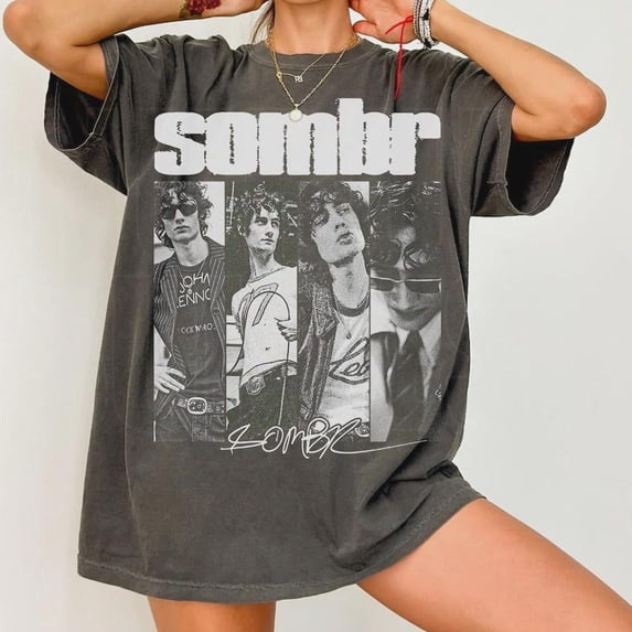 Sombr World Tour Music T-Shirt, Vintage Rock Concert Apparel