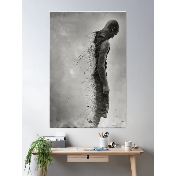 Sombre Poster Wall Art, Modern Wall Decor For Living Room Bedroom, 8x12 UNFRAMED