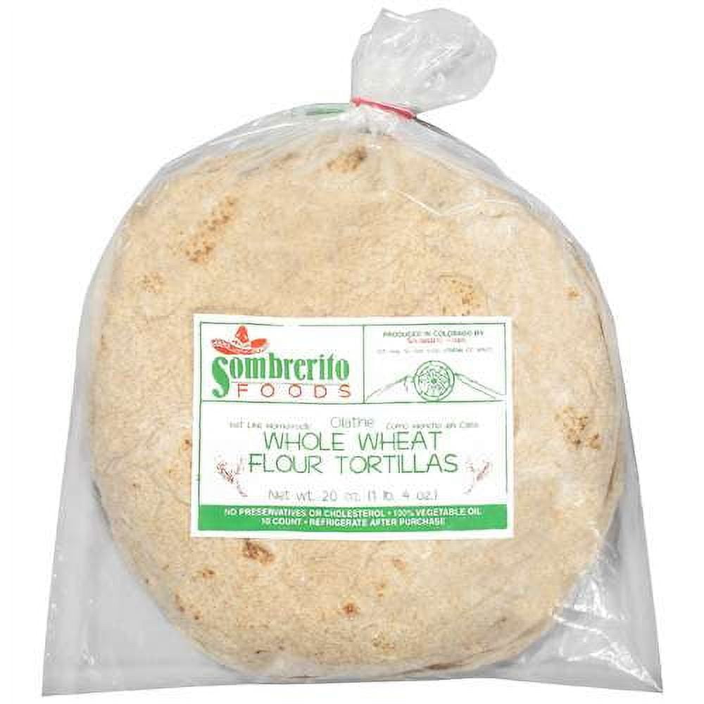 Sombrerito Whole Wheat Tortillas
