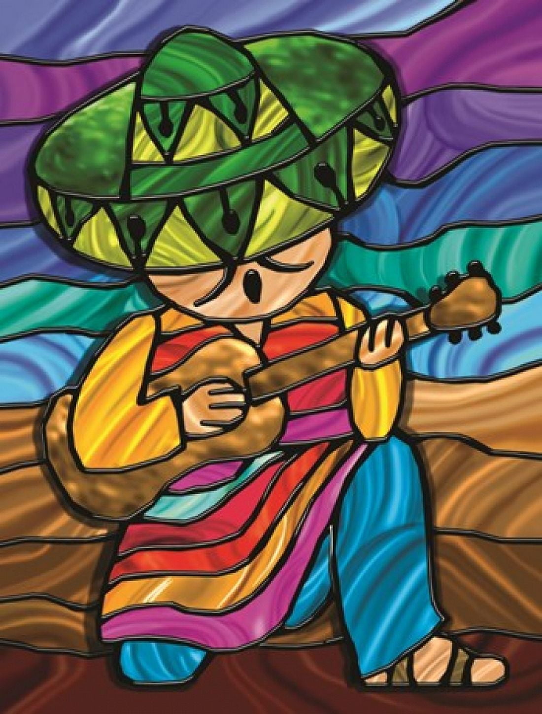 Sombrero 2 Canvas Art - Jeff Maraska (18 x 24)