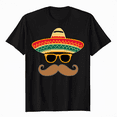 thumbnail image 1 of Sombrero Face Cinco De Mayo Mexican Fiesta Party Kids Boys T-Shirt, 1 of 5