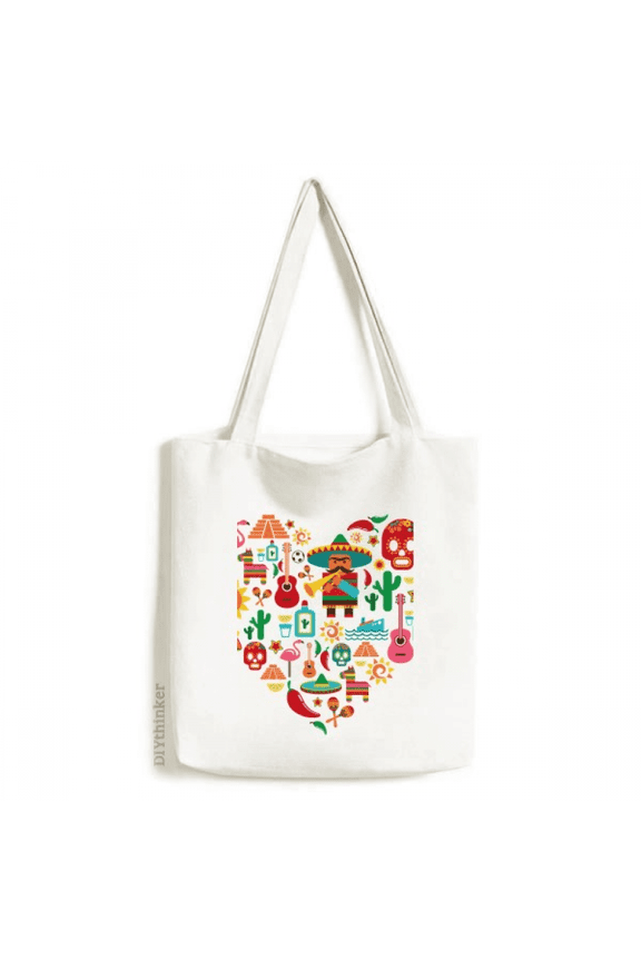 Sombrero Suger l Mexico Mexican Flango Tote Canvas Bag Shopping Satchel Casual Handbag
