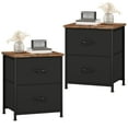 thumbnail image 1 of Eunos Black Nightstands for Bedroom Set of 2, Small Bedside Table End Table for Closet Living Room, 1 of 8