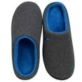 thumbnail image 1 of Somdot Men's Memory Foam Slipper Color Blocking Comfy Warm House Shoes for Indoor Outdoor, 1 of 5
