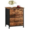 thumbnail image 1 of Eunos Small Nightstand for Bedroom with 2 Fabric Drawer, Bedside Table End Table for Closet, Wood Grain Print, 1 of 8