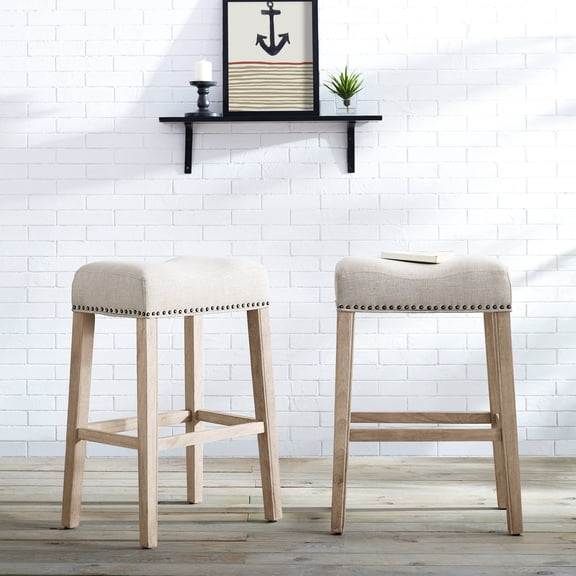 Some Assembly Needed - Backless Saddle Stool - Home Bar Space - Simple to Put Together