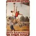 thumbnail image 1 of Some Boys Are Just Born With Basketball Metal Tin Sign Vintage Aluminum Sign 8x12 Inch, 1 of 5