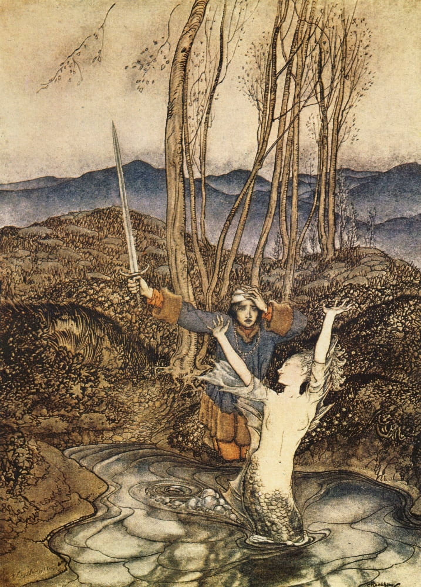 Some British Ballads 1918 Clerk Colville Canvas Art - A Rackham (18 x 24)
