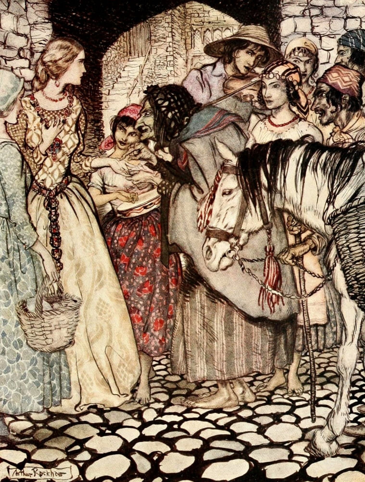 Some British Ballads 1918 Gypsy laddie Canvas Art - A Rackham (18 x 24)