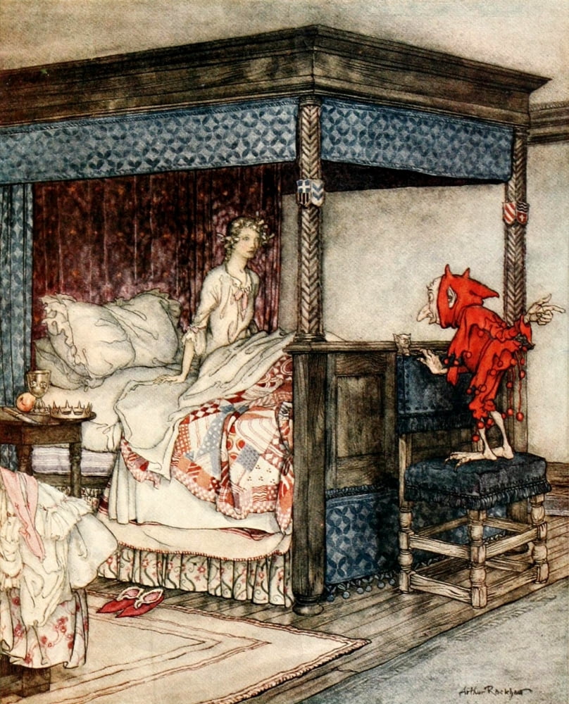 Some British Ballads 1918 Waken Burd Isbel Canvas Art - A Rackham (18 x 24)