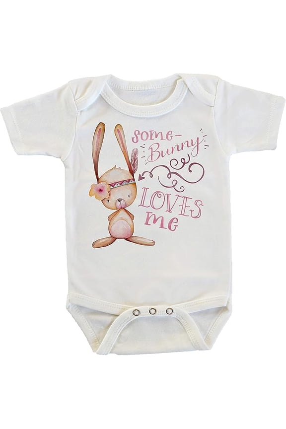 Some Bunny Loves Me Easter Onesie/Bodysuit