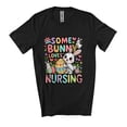 thumbnail image 1 of Some Bunny Loves Nursing; Lovely Easter Day Bunny Holding Easter Egg Lover Unisex T-Shirt, 1 of 4