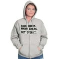 thumbnail image 1 of Some Chicks Marry LGBTQ Lesbian Pride Zip Hoodie Sweatshirt Women Brisco Brands L, 1 of 6