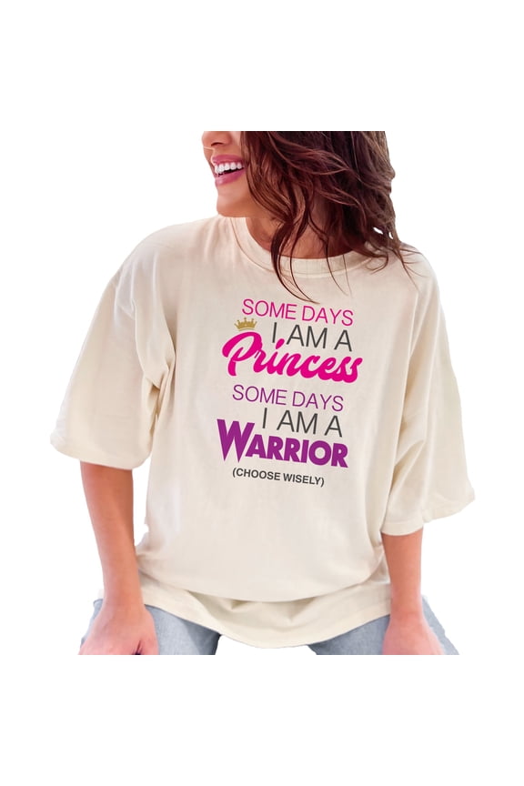 Some Days Princess, Choose Wisely, Ivory Comfort Colors T-Shirt, Large