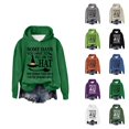 thumbnail image 1 of Some Days You Have To Put On The Hat Hoodie Halloween Witch Hoodies for Women Funny Graphic Sweatshirt Pullover Tops, 1 of 5