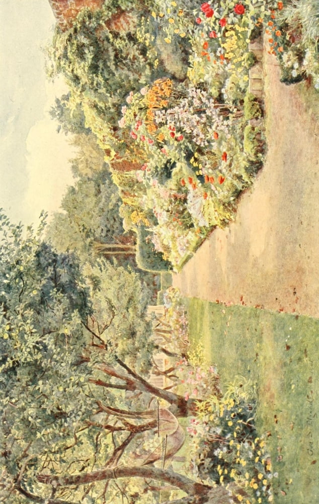Some English Gardens 1904 Mynthurst Canvas Art - George S Elgood (18 x 24)