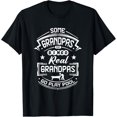 Some Grandpas Play Bingo Real Grandpas Billiards Pool Cue TShirt