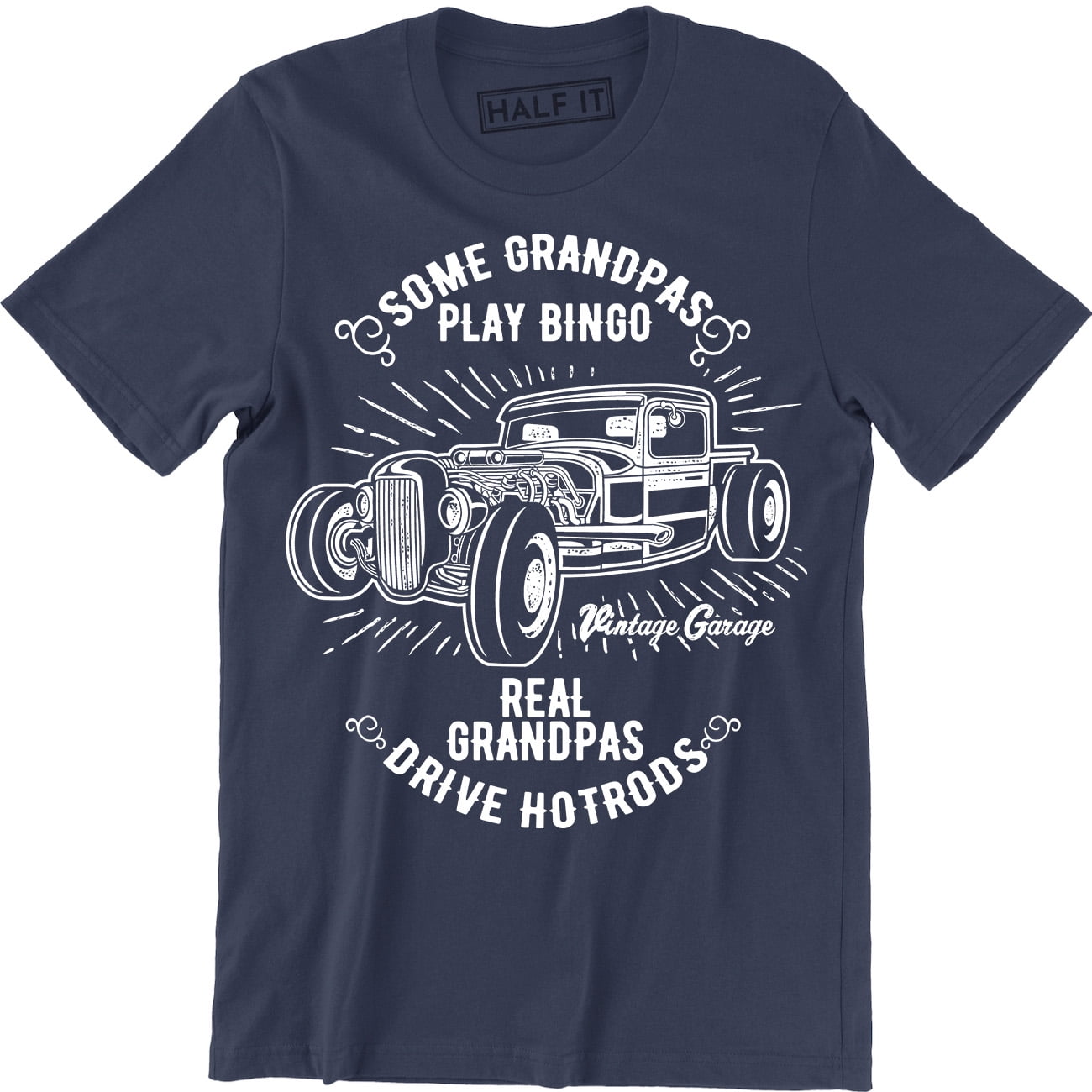 SOME GRANDPAS PLAY BINGO REAL GRANDPAS DRIVE HOTRODS Tシャツ - ビンゴ、くじ