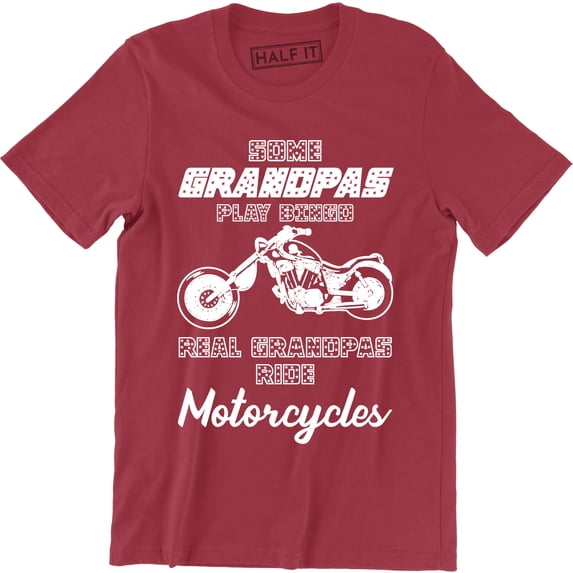 Some Grandpas Play Bingo, Real Grandpas Ride Motorcycles Vintage Men's T-Shirt