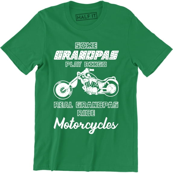 Some Grandpas Play Bingo, Real Grandpas Ride Motorcycles Vintage Men's T-Shirt