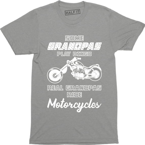 Some Grandpas Play Bingo, Real Grandpas Ride Motorcycles Vintage Men's T-Shirt