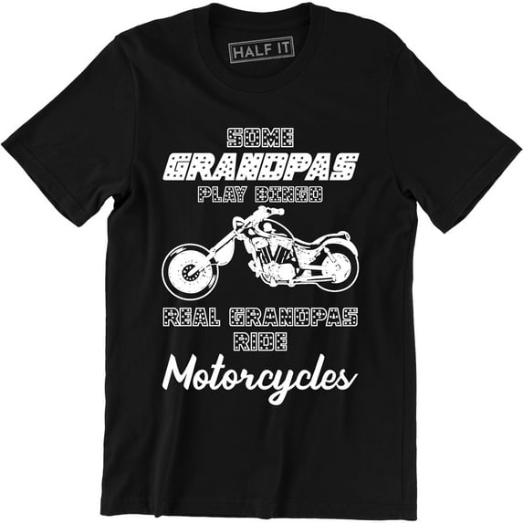 Some Grandpas Play Bingo, Real Grandpas Ride Motorcycles Vintage Men's T-Shirt