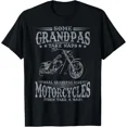 thumbnail image 1 of Some Grandpas Take Naps Real Grandpas Ride Motorcycles Funny Biker Unisex T-Shirt, up to size 5XL, 1 of 2