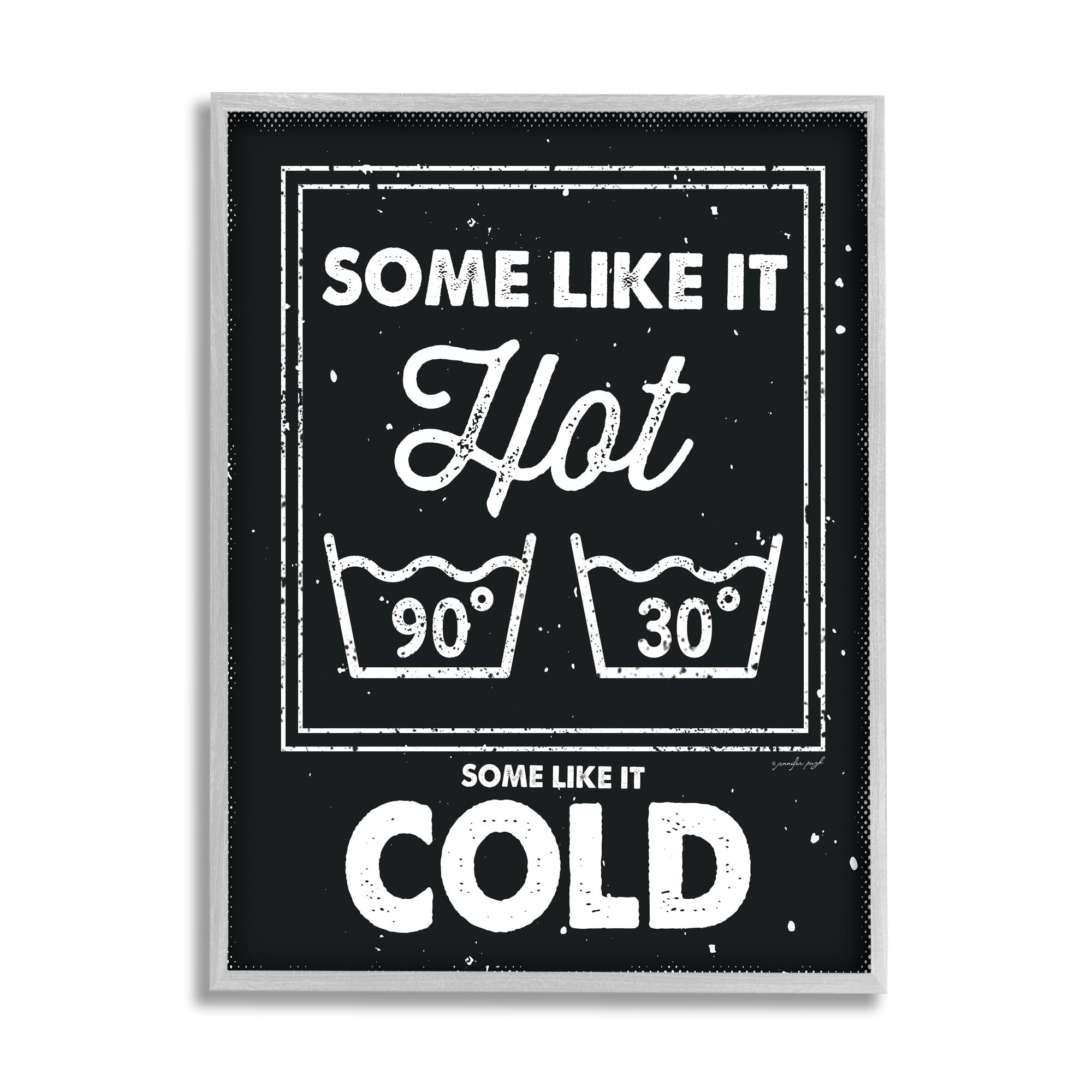 Stupell Industries Some Like It Hot Phrase Family Laundry Humor ,11 x 14,Designed by Jennifer Pugh