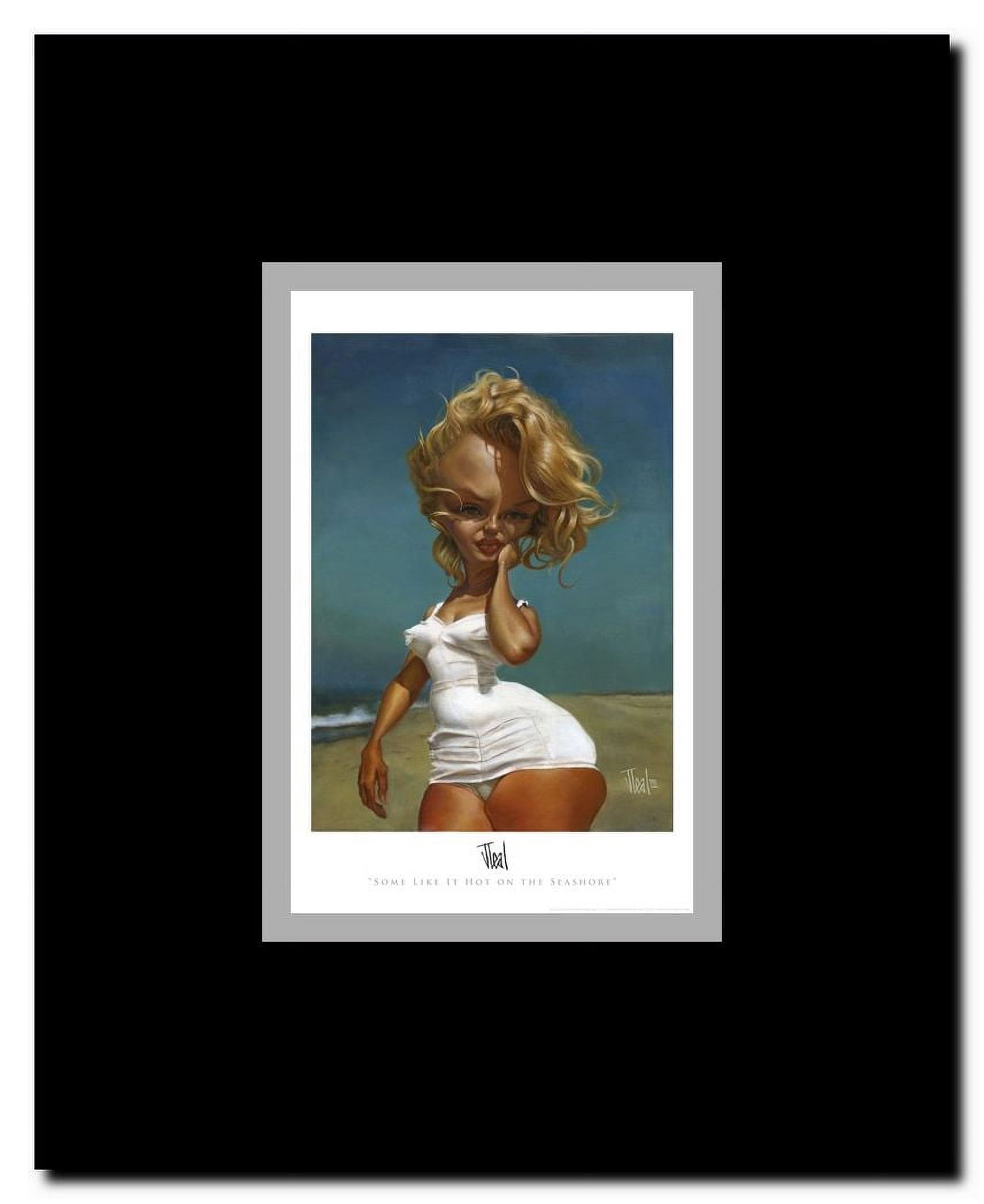 Some Like It Hot on the Seashore Framed Movie Poster