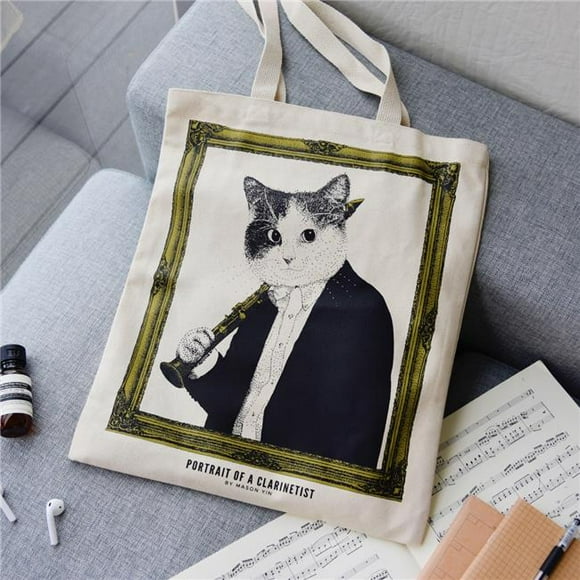 Some Music Design KT-004 12 oz 100 Percent Cotton Clarinetist Tote Bag