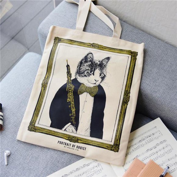 Some Music Design KT-005 12 oz 100 Percent Cotton Oboist Tote Bag