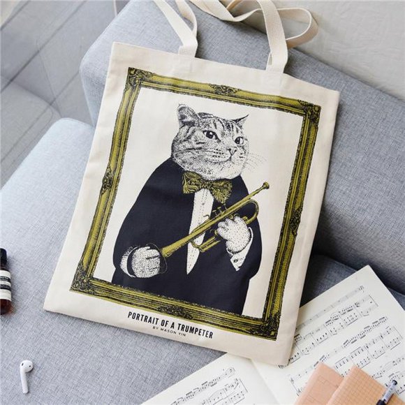 Some Music Design KT-007 12 oz 100 Percent Cotton Trumpeter Tote Bag