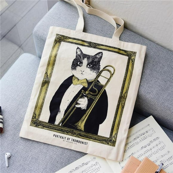 Some Music Design KT-009 12 oz 100 Percent Cotton Trombonist Tote Bag