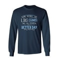 thumbnail image 1 of Some People Are Like Clouds Once They Disapper It's A Better Day Sarcastic Novelty Gift Idea Adult Humor Funny Men's Long Sleeve Shirts, 1 of 3