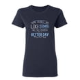 thumbnail image 1 of Some People Are Like Clouds Once They Disapper It's A Better Day Sarcastic Novelty Gift Idea Adult Humor Funny Women's Casual Tees, 1 of 3