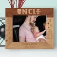 thumbnail image 1 of Some People Don't Believe In Heroes But They Haven't Met My Uncle Personalized Wooden Frame-10" x 8" Brown Horizontal, 1 of 1