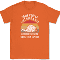 thumbnail image 1 of Some People Just Need a Hug T-Shirt Funny Martial Arts Jiu Jitsu Tee - Orange, XL, 1 of 1