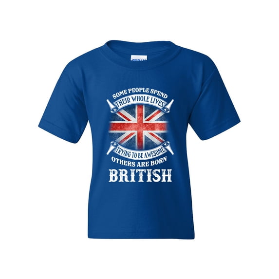 Some People Spend Their Whole Lives Awesome British Funny DT Youth Kids T-Shirt Tee