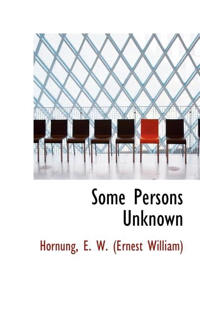 Some Persons Unknown Hardcover