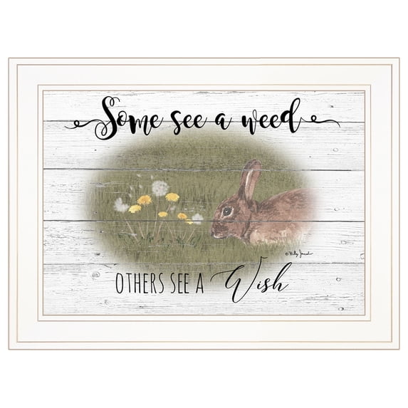 TrendyDecor4U Some See A Weed By Billy Jacobs Framed Print BJ1221-226G