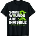 thumbnail image 1 of Some Wounds Are Invisible Ribbon Mental Health Awareness T-Shirt, 1 of 4