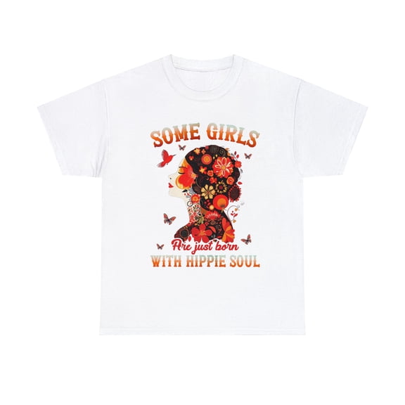 Some girls are just born with hippie soul Flower Girl Shirt ID-0222-9AGT