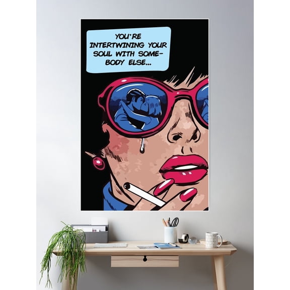 Somebody Else - The 1975 Poster Wall Art, Modern Wall Decor For Living Room Bedroom, 16x24 UNFRAMED