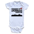 thumbnail image 1 of Somebody In Anchorage Loves Me Baby Bodysuit, 1 of 2