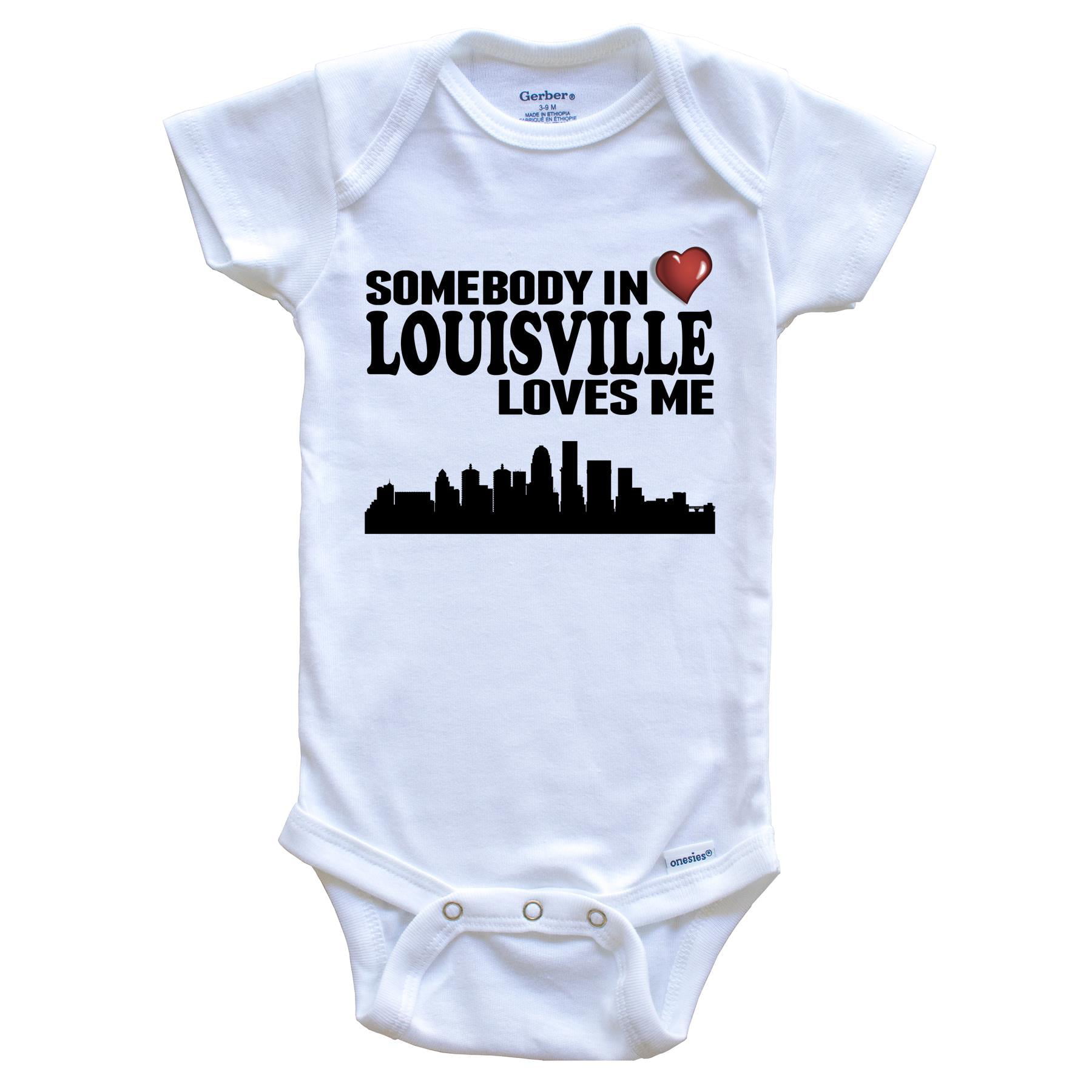 Somebody In Louisville Loves Me Baby Bodysuit
